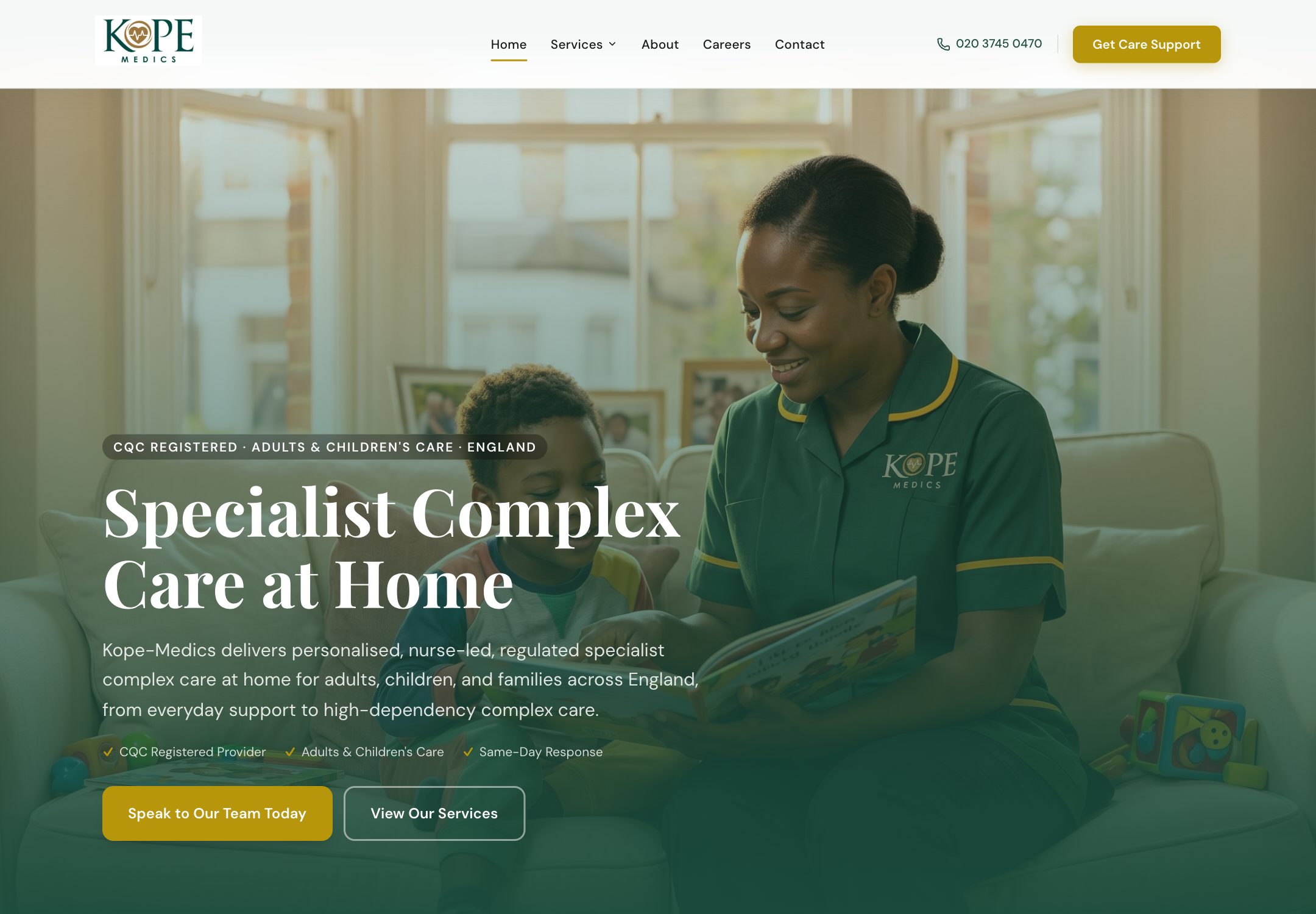 Kope Medics website